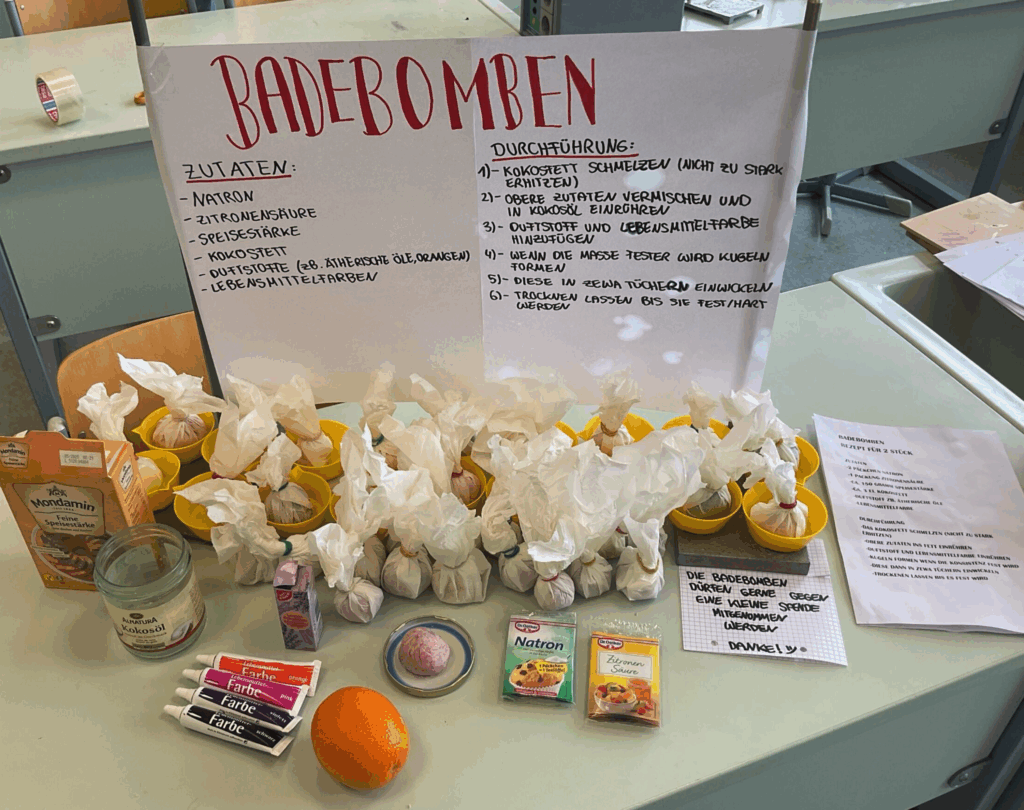 Chemie Badebomben