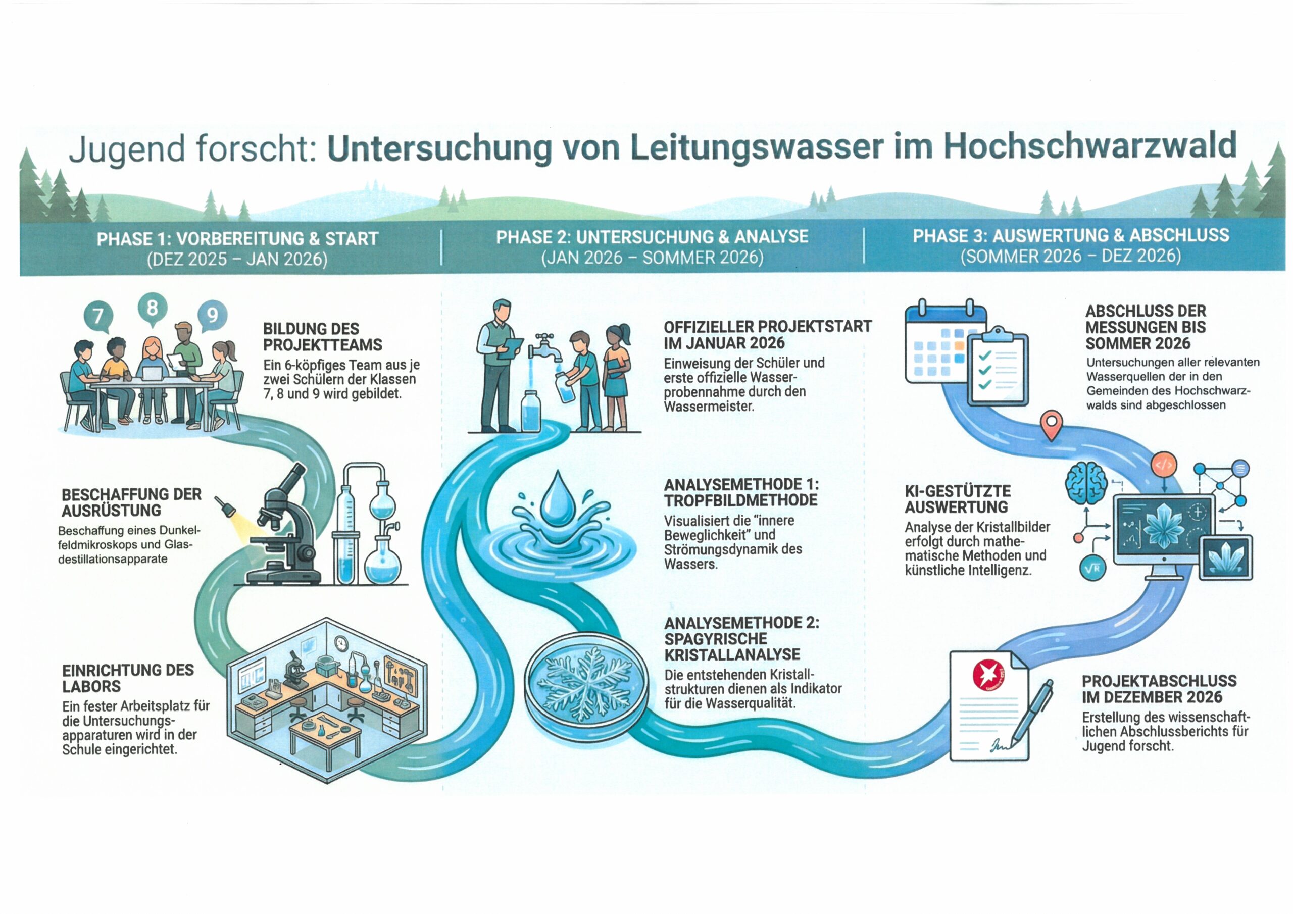 Poster Untersuchung von Schwarzwälder Leitungswasser